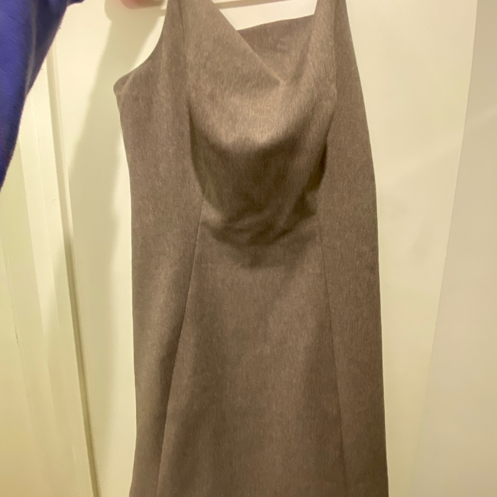 Anthropologie Brown Sheath Dress with Cowl Neck for Work